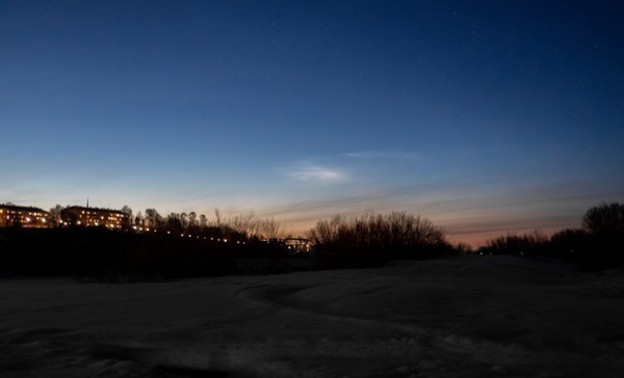В Кировской области наблюдали след от ракеты, запущенной с космодрома Плесецк