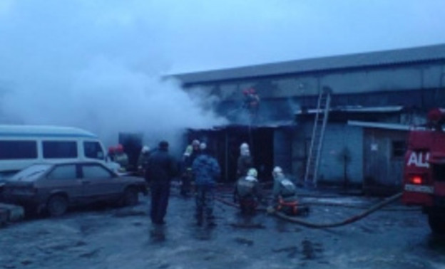 В Кировской области сгорел гараж