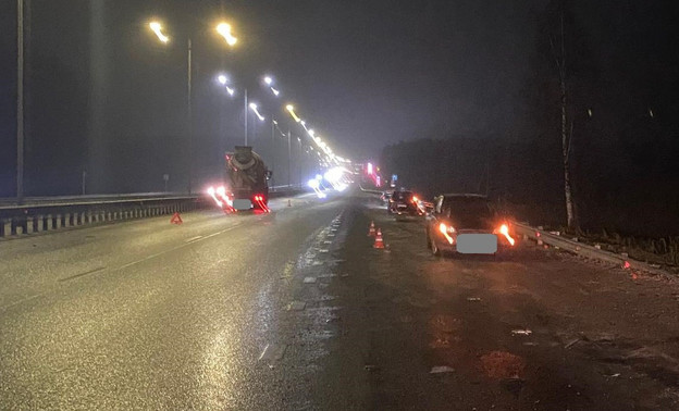 На Южном обходе Кирова произошло тройное столкновение