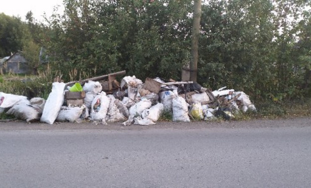 Жители Котельнича жалуются на горы мусора, которые не могут вывезти с весны