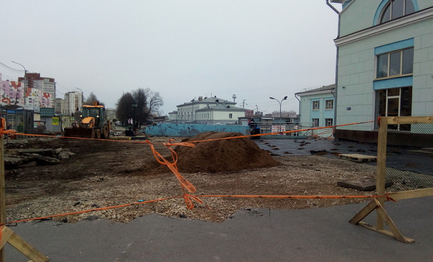 В Кирове начали ремонт привокзальной территории