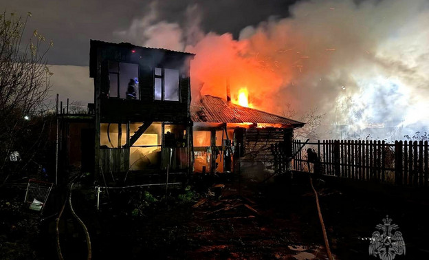 В Коминтерне сгорела частная баня