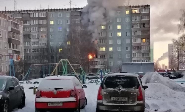 В многоквартирном доме на Павла Корчагина произошёл пожар
