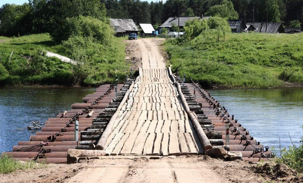 В Даровском районе восстановили понтонные мосты