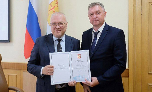 Президент Владимир Путин наградил Романа Береснева благодарственным письмом