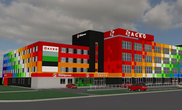 Фасад ТЦ «Баско» в Кирове станет разноцветным