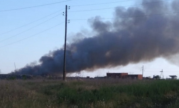 В Вятских Полянах горел полигон ТБО