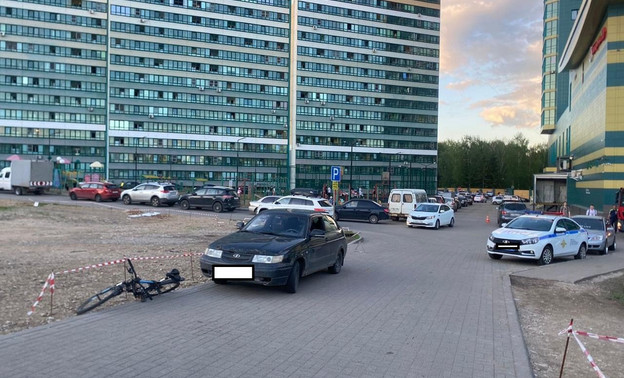 В Кирове на Московской сбили велосипедиста