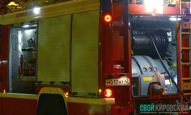 В Слободском районе горела котельная на пилораме