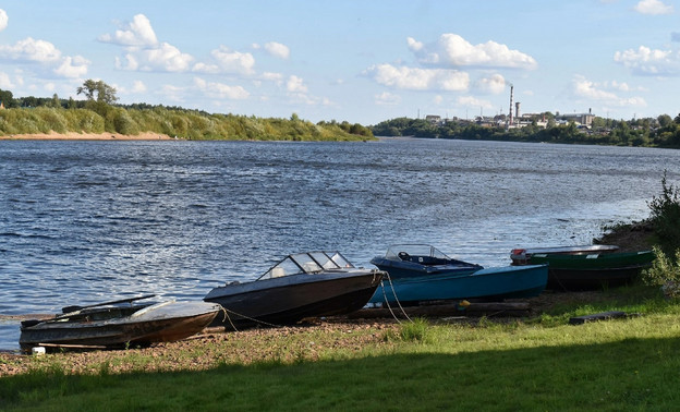 На притоках Вятки отмечается спад уровня воды