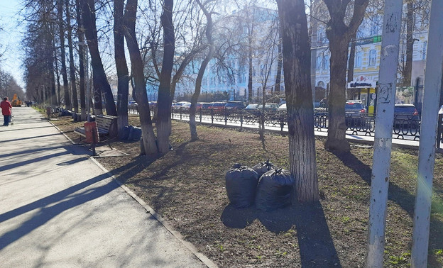 Кировчанам напомнили, куда убирать мусор с субботников