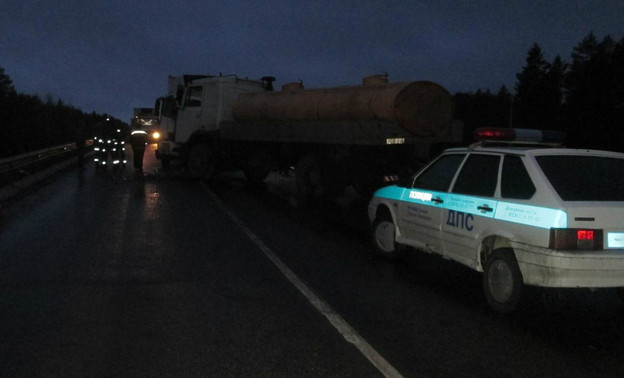 В Кирово-Чепецке столкнулись грузовик и молоковоз