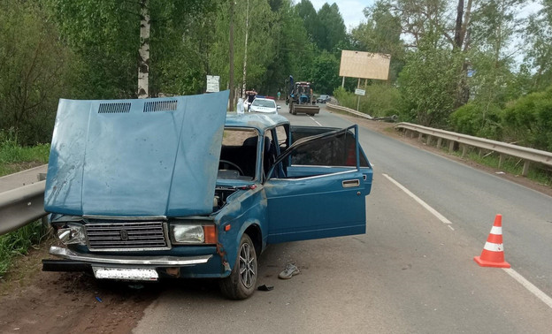 В Чистых Прудах перевернулся ВАЗ-2107