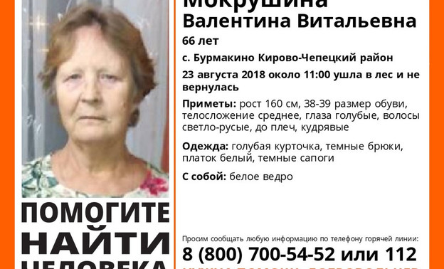 В Кирово-Чепецком районе пенсионерка ушла в лес и пропала