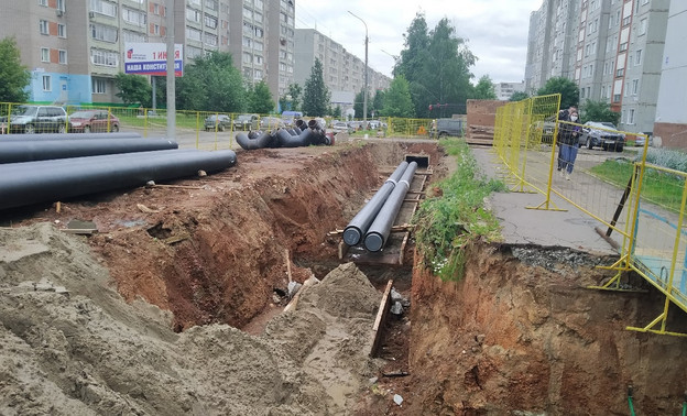 Горячая вода в юго-западном районе Кирова появится только к началу августа