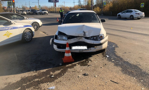 На Воровского столкнулись Daewoo Matiz и Toyota Carina