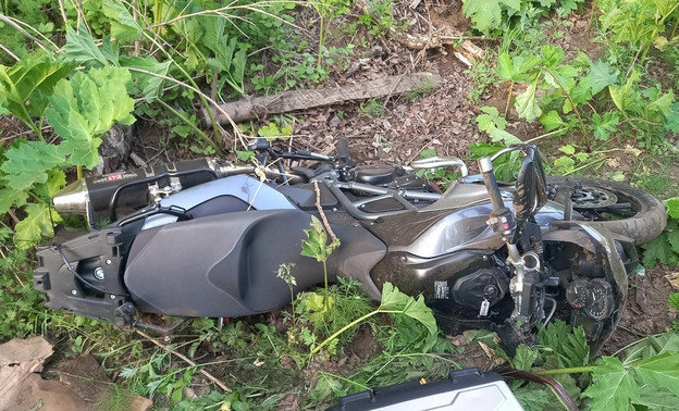 В Кирово-Чепецком районе мотоциклист съехал в кювет и травмировался