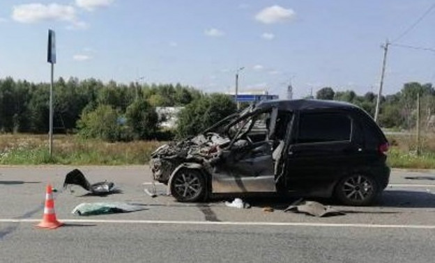 В Оричевском районе Daewoo Matiz врезался в «Газель»