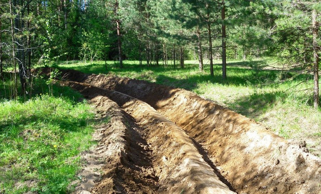 В Кирове выкапывают противопожарные полосы