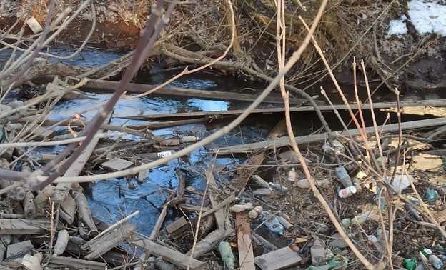Кировчане пожаловались на кучи мусора в реке Люльченке