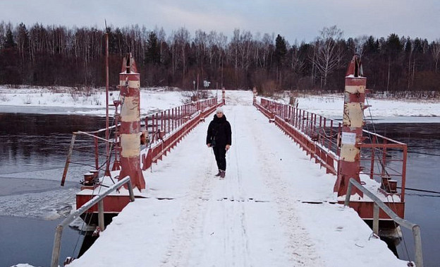 В Лузском муниципальном округе восстановили понтонный мост