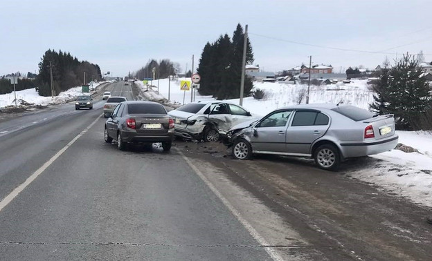 В Котельничском районе случилось тройное ДТП