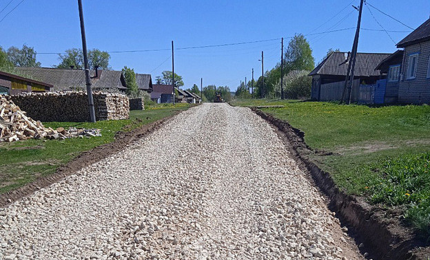 В деревне Лесниково отремонтировали дорогу за 1,2 млн рублей