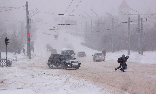 Порывы ветра до 18 м/с: на 23 февраля в Кирове объявили метеопредупреждение