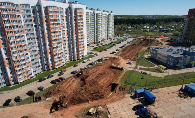 На улице Чистопрудненской делают ливневую канализацию