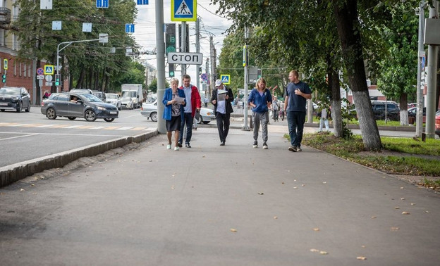 Экспертная комиссия оценила ремонт тротуаров в Кирове