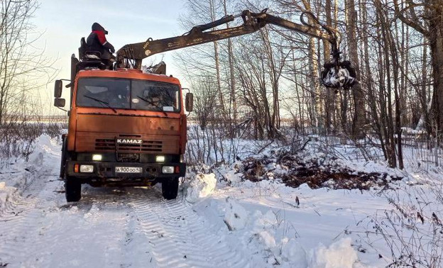 В Зуевском районе ликвидировали незаконную свалку