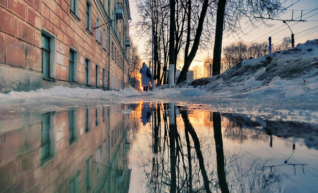Погода в Кирове. Во вторник пойдёт мокрый снег и дождь