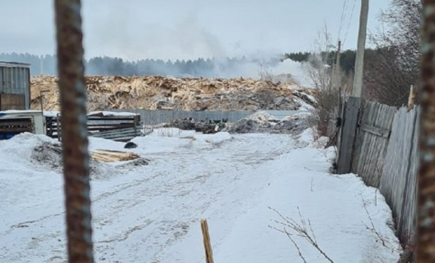 В администрации Кирова заверили, что горение свалки в Лянгасово не угрожает жилому сектору