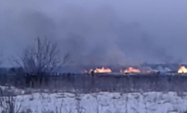 В Малмыжском районе сожгли незаконную свалку размером в пять футбольных полей