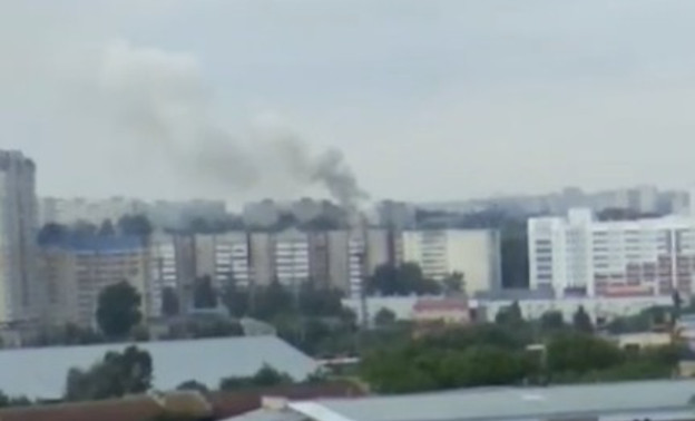 В Кирове снова горело заброшенное здание КВАТУ