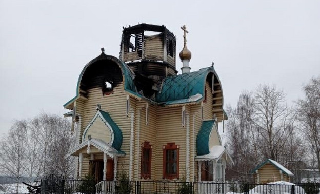Как выглядит Феодоровская церковь на Набережной Грина после пожара. ФОТО