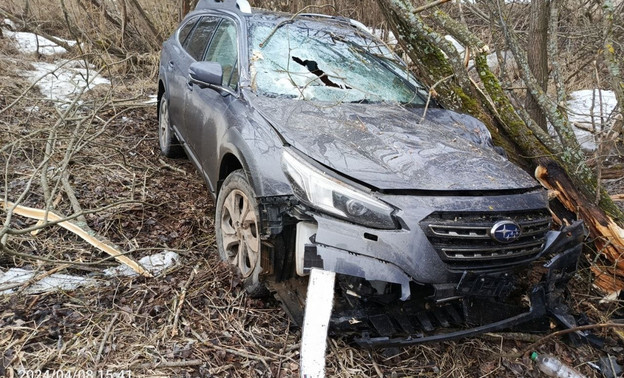 В Оричевском районе водитель Subaru вылетел в кювет