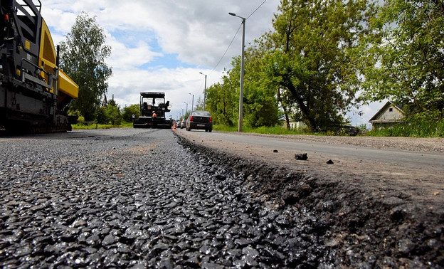 Темпы дорожных работ на трассе Киров - Русское вновь замедлились