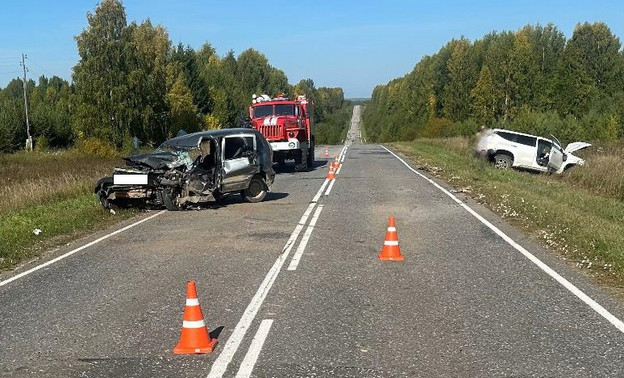 В Белохолуницком районе столкнулись Chevrolet Niva и Mitsubishi