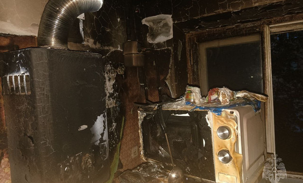 В многоэтажном доме в Лянгасово произошёл пожар