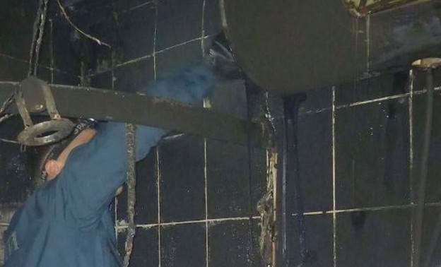 В одной из кировских квартир произошёл пожар в ванной