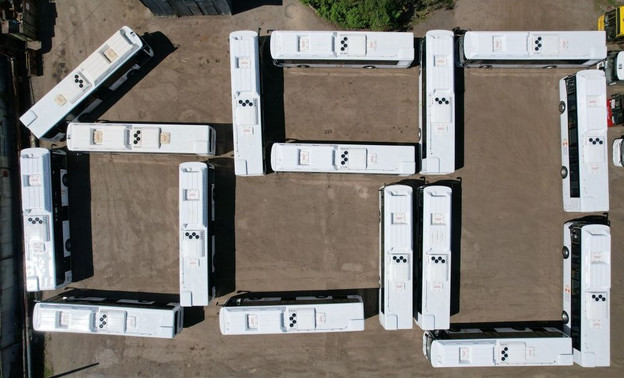 На базе кировского АТП автобусы выстроились в цифру 650