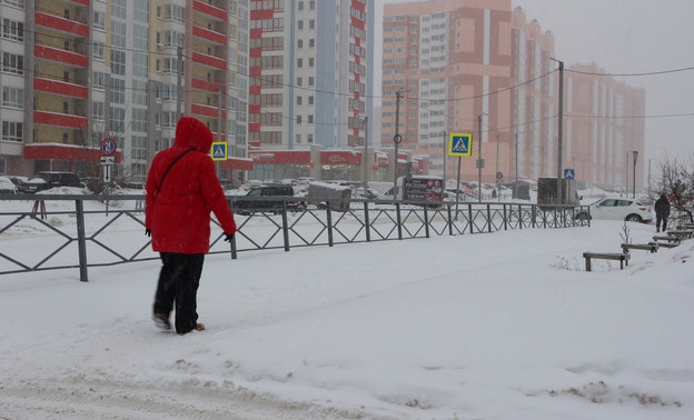 В понедельник в Кирове целый день будет идти снег
