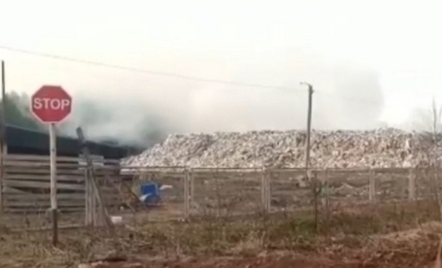 На полигоне ТБО в Оричевском районе произошёл пожар