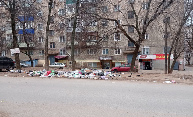 «Привычка - вторая натура»: кировчане продолжают выбрасывать мусор на место отсутствующих баков