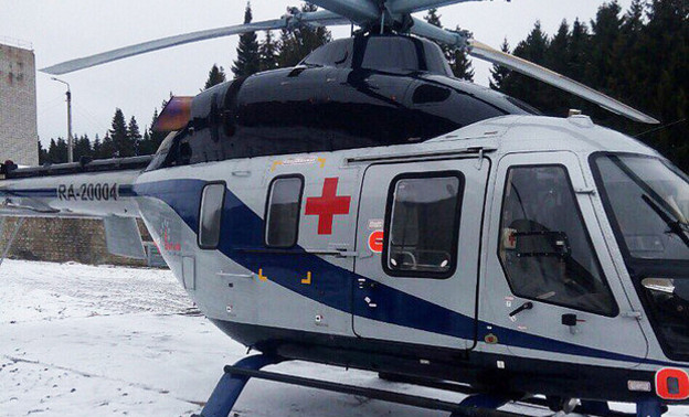 Рядом с омутнинской больницей появилась вертолётная площадка