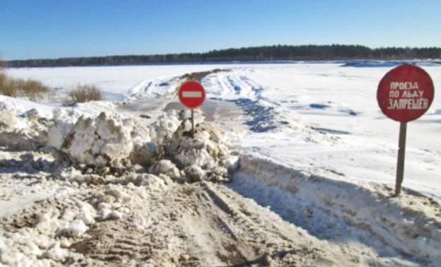 В Кировской области закрыли шесть из восьми ледовых переправ через Вятку
