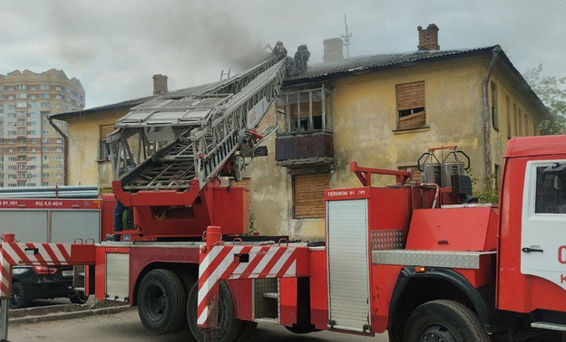 В Кирове пожарные ликвидировали возгорание на Челюскинцев