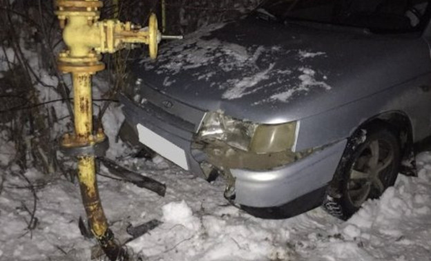 В результате ДТП в Нововятске была повреждена газовая труба