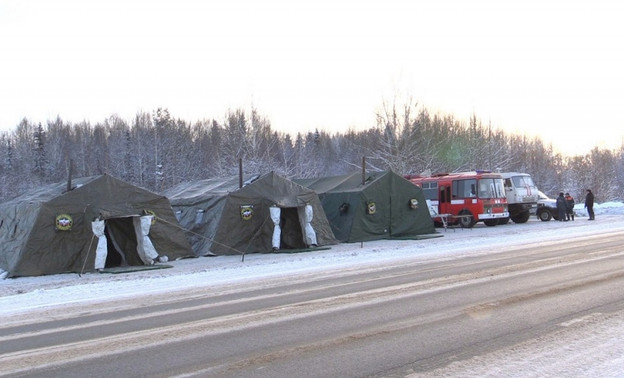 В Кировской области появился палаточный городок для обогрева водителей (ФОТО+ВИДЕО)